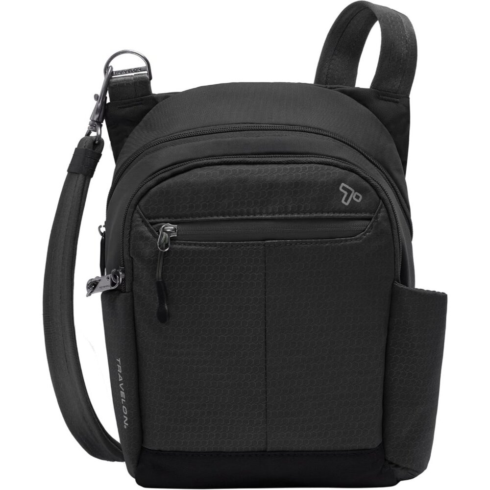 5-Point Security Active Tour Bag: Durable Black Messenger For Travel & Lifestyle
